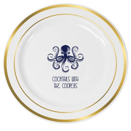 Octopus Premium Banded Plastic Plates